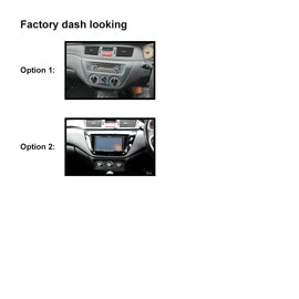 Double 2 Din FAMITSUBISHILANCER200320077  Facia Kit Fascia Relocation Panel Heater Control Dash Plate For Mitsubishi Lancer 2003-2007