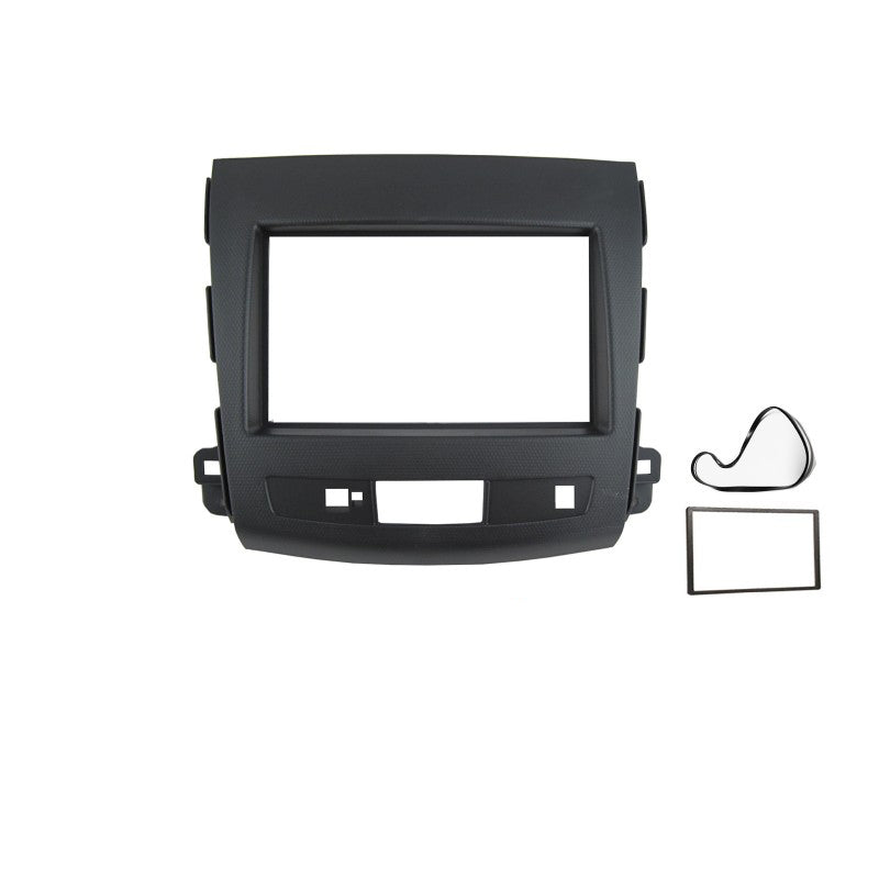 Double 2 DIN FAMITSUBISHIOUTLANDER200720127 Facia Kit Panel Fascia Plate Dash For Mitsubishi Outlander 2007-2012 Peugeot 4007 2009-2012