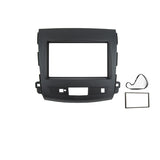 Double 2 DIN FAMITSUBISHIOUTLANDER200720127 Facia Kit Panel Fascia Plate Dash For Mitsubishi Outlander 2007-2012 Peugeot 4007 2009-2012