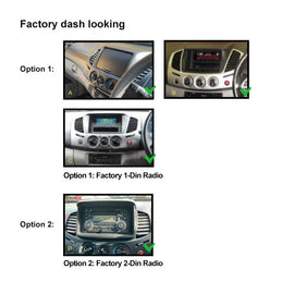 Double 2 Din FAMITSUBISHITRITON200720147  Facia Kit Panel Fascia Plate Dash For Mitsubishi Triton ML-MN GLX-R 2007-2014 Challenger