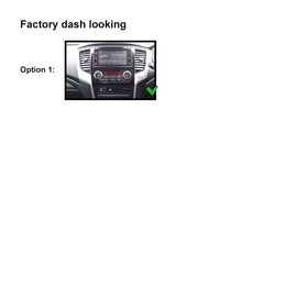 9 Inch Facia FAMITSUBISHITRITON2019ONAUTOS9 Fascia Dash Plate Panel For Mitsubishi Triton 2019+ Auto A/C Small Fascia
