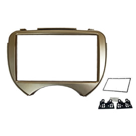 Double 2 Din FANISSANMICRA201120147 Facia Kit Fascia Dash Plate Panel For Nissan Micra 2011-2014