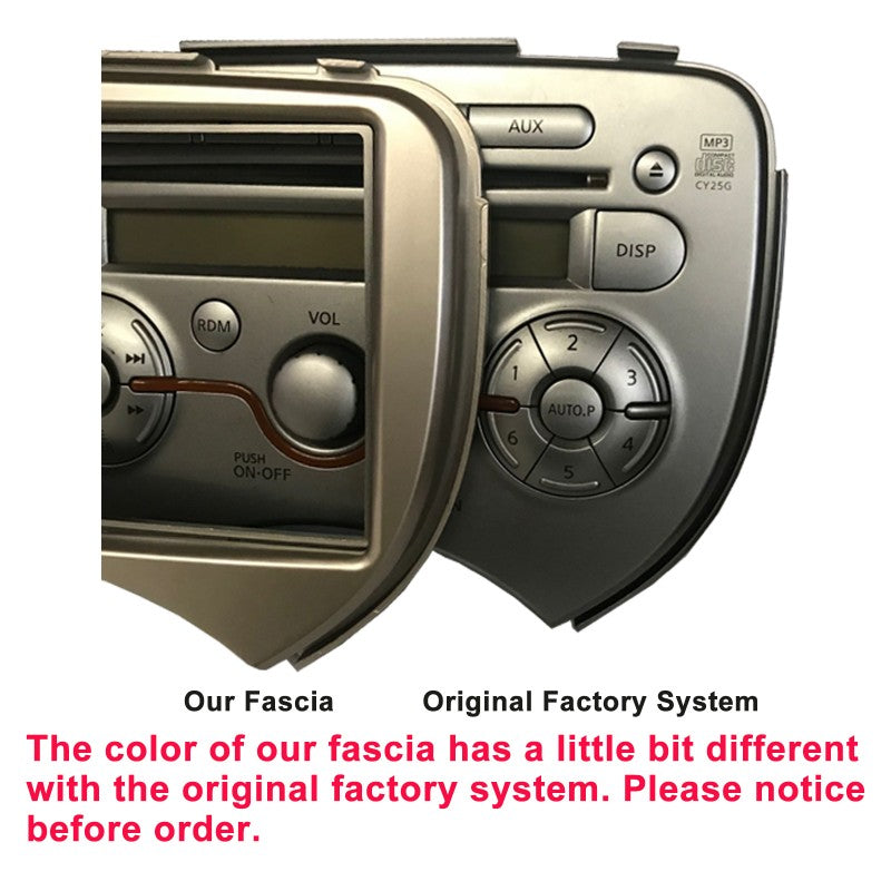 Double 2 Din FANISSANMICRA201120147 Facia Kit Fascia Dash Plate Panel For Nissan Micra 2011-2014
