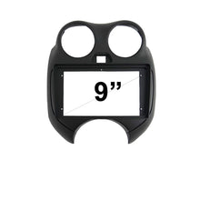 Load image into Gallery viewer, 9 Inch Facia FANISSANMICRA201120149 Fascia Dash Plate Panel For Nissan Micra 2011-2014