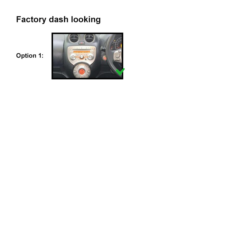 Double 2 Din FANISSANMICRA201120147 Facia Kit Fascia Dash Plate Panel For Nissan Micra 2011-2014