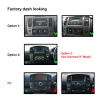 Load image into Gallery viewer, 9 Inch Facia FANISSANNAVARAD40200720159 Fascia Dash Plate Panel For Nissan Navara D40 RX 2007-2015 Navara D40 ST 2007-2010