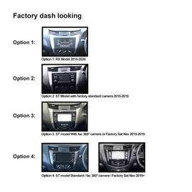 10 Inch Facia FANISSANNP3002015ON10 Fascia Dash Plate Panel For Nissan NP300 2015+