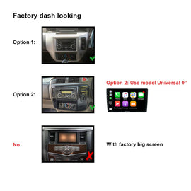 9 Inch Facia F9NS28 Fascia Dash Plate Panel For Nissan Patrol GU 2010+