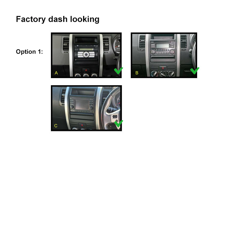 10 Inch Facia FANISSANXTRAIL2007201410 Fascia Dash Plate Panel For Nissan Xtrail 2007-2014