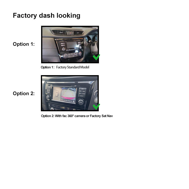 10 Inch Facia FANISSANXTRAIL2014202210 Fascia Dash Plate Panel For Nissan Xtrail Qashiqai 2014-2022