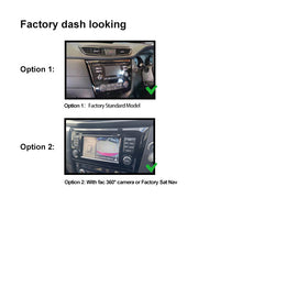 10 Inch Facia FANISSANXTRAIL2014202210 Fascia Dash Plate Panel For Nissan Xtrail Qashiqai 2014-2022