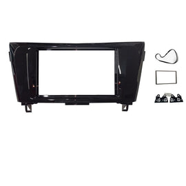 Double DIN FANISSANXTRAIL2014ON7 FACIA KIT Panel Fascia Piano Black For Nissan Xtrail X-Trail Qashqai 2014+