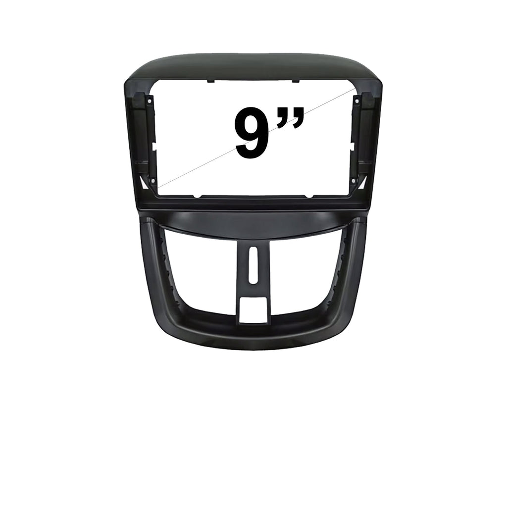 9 Inch Facia FAPEUGEOT207200620119 Fascia Dash Plate Panel For Peugeot 207 2006-2011