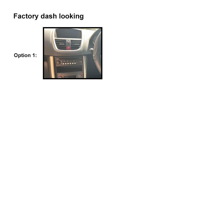 9 Inch Facia FAPEUGEOT207200620119 Fascia Dash Plate Panel For Peugeot 207 2006-2011