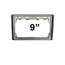 9 Inch Facia FAPEUGEOT307200120089SS Fascia Dash Plate Panel For Peugeot 307 2001-2008 Small Silver