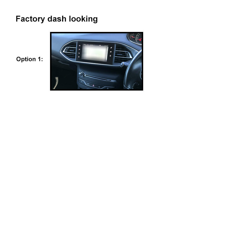 9 Inch Facia FAPEUGEOT308S20159 Fascia Dash Plate Panel For Peugeot 308 2014-2020