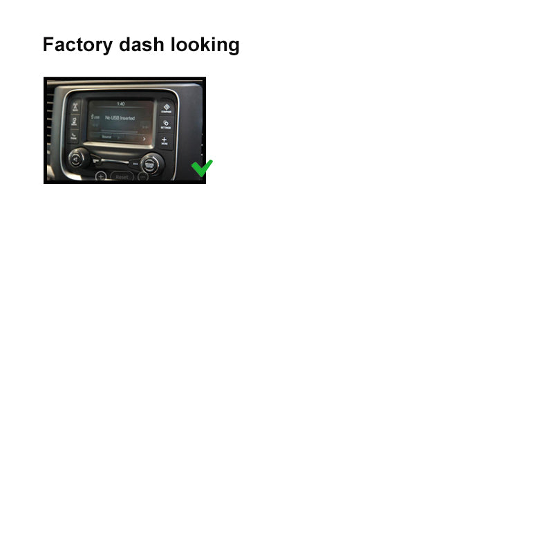 Double 2 DIN FARAMDS201320237 Facia Kit Fascia Dash Plate Panel For Ram DS 2013-2023