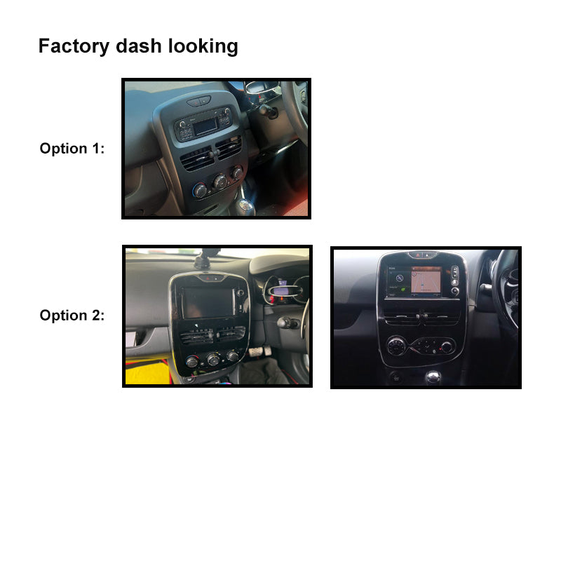 10 Inch Facia FARENAULTCLIO2013201610 Fascia Dash Plate Panel For Renault Clio 2013-2016