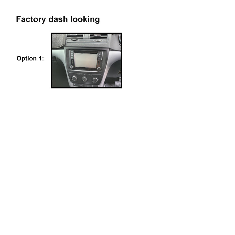 10 Inch Facia FASKODAYETI20112016MANUAL10 Fascia Dash Plate Panel For Skoda Yeti 2011-2016 Manual