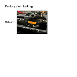 9 Inch Facia FASMART200720109 Fascia Dash Plate Panel For Smart Fortwo 2007-2010