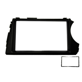 Double 2 DIN FASSANGYONGACTYON200720117 Facia Kit Fascia Dash Plate Panel For Ssangyong Actyon 2007-2011 Actyon Sport 2012+ Kyron 2006-2012