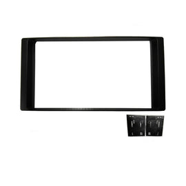 Double 2 DIN FASUBARUFORESTER200820127 Facia Kit Fascia Panel Plate Dash For Subaru Forester 2008-2012 Impreza 2007-2011 WRX 2007-2014