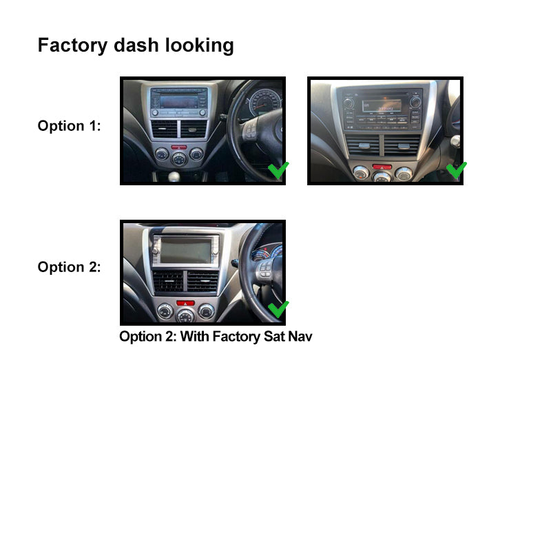 9 Inch Facia FASUBARUFORESTER200820129 Fascia Dash Plate Panel For Subaru Forester Impreza WRX 2007-2014