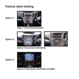 9 Inch Facia FASUBARULIBERTY200920149 Fascia Dash Plate Panel For Subaru Liberty Outback 2009-2014