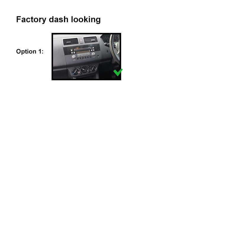 10 Inch Facia FASUZUKISWIFT2005201110 Fascia Dash Plate Panel For Suzuki Swift 2005-2011