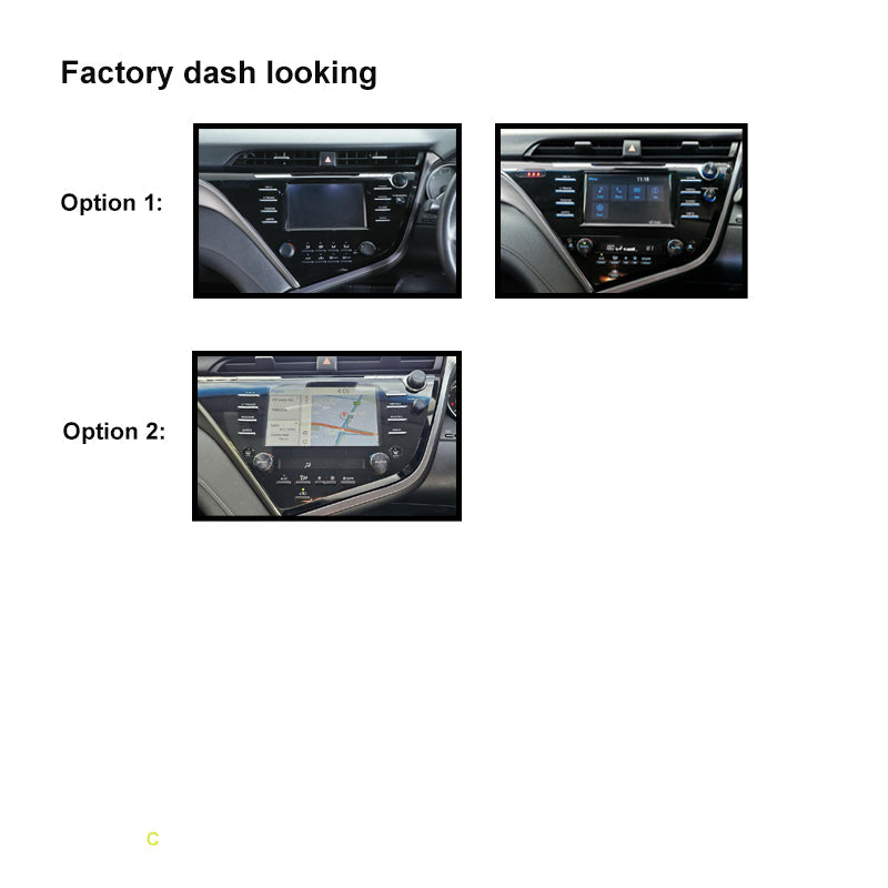 10 Inch Facia FATOYOTACAMRY2018202010 Fascia Dash Plate Panel For Toyota Camry 2018-2020