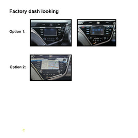 10 Inch Facia FATOYOTACAMRY2018202010 Fascia Dash Plate Panel For Toyota Camry 2018-2020