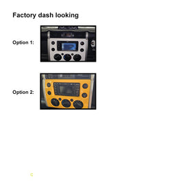 9 Inch Facia F9TY34 Fascia Dash Plate Panel For Toyota FJ Cruise 2011-2016