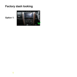 9 Inch Facia F9TY35 Fascia Dash Plate Panel For Toyota Fortuner 2015-2020