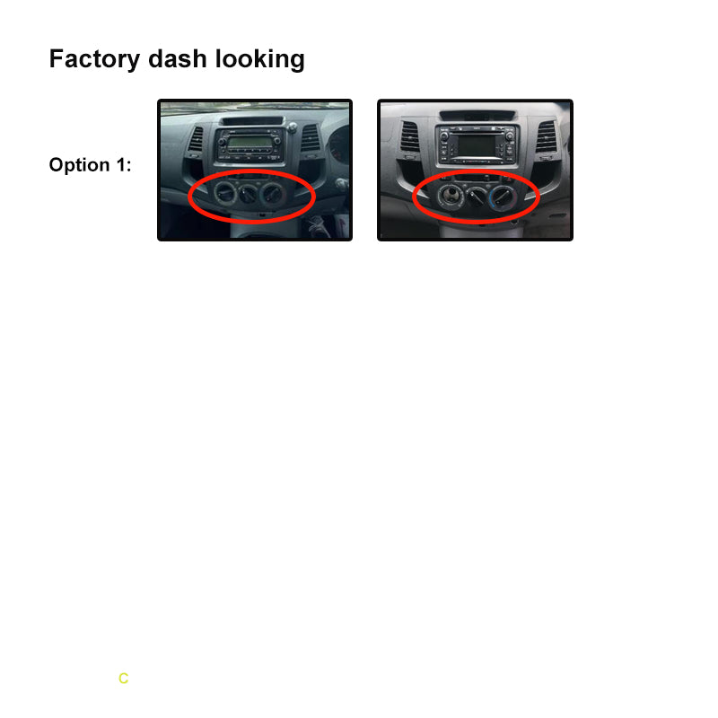 9 Inch Facia FATOYOTAHILUX20052014MANUALB9 Fascia Dash Plate Panel For Toyota Hilux 2005-2014 Manual Bar Knob