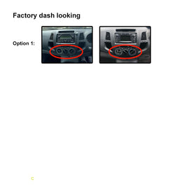 9 Inch Facia F9TY38 Fascia Dash Plate Panel For Toyota Hilux 2005-2014 Manual Bar Knob