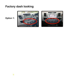9 Inch Facia F9TY39 Fascia Dash Plate Panel For Toyota Hilux 2005-2014 Manual Round Knob