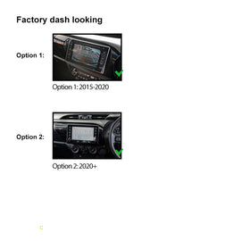 10 Inch Facia FATOYOTAHILUX2015ON10 Fascia Dash Plate Panel For Toyota Hilux 2015+