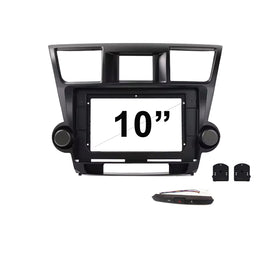 10 Inch Facia FATOYOTAKLUGER2007201310 Fascia Dash Plate Panel For Toyota Kluger 2007-2013 with Hazard Switch