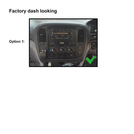 9 Inch Facia F9TY47 Fascia Dash Plate Panel For Toyota Landcruiser 1999-2002