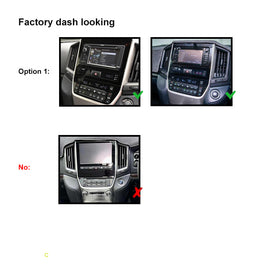 9 Inch Facia F9TY55 Fascia Dash Plate Panel For Toyota Landcruiser 200 2016-2021