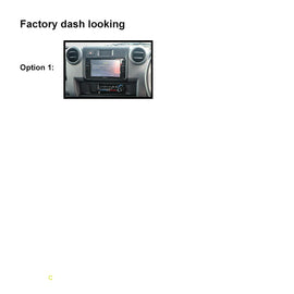 9 Inch Facia F9TY53 Fascia Dash Plate Panel Compatible With Toyota Landcruiser LC70 LC79 2024+