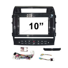 Load image into Gallery viewer, 10 Inch Facia &amp; HARNESS FATOYOTALANDCRUISERSAHARA2007201510A Fascia Dash Plate Panel Compatible With Toyota Landcruiser Sahara 2007-2015 Type A