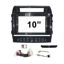 Load image into Gallery viewer, 10 Inch Facia &amp; HARNESS FATOYOTALANDCRUISERSAHARA2007201510B Fascia Dash Plate Panel Compatible With Toyota Landcruiser Sahara 2007-2015 Type B