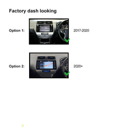 10 Inch Facia FATOYOTAPRADO2017ON10 Fascia Dash Plate Panel Compatible With Toyota Prado 2017+