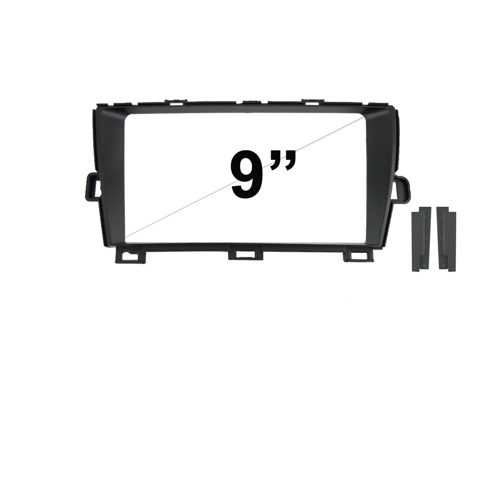 9 Inch Facia FATOYOTAPRIUS200920159B Fascia Dash Plate Panel Compatible With Toyota Prius 2009-2015 Black