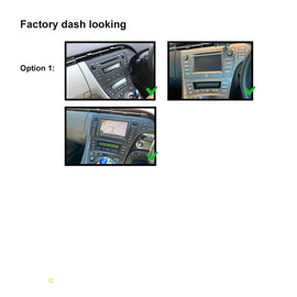 9 Inch Facia F9TY62B Fascia Dash Plate Panel Compatible With Toyota Prius 2009-2015 Black
