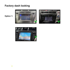 9 Inch Facia F9TY63 Fascia Dash Plate Panel Compatible With Toyota Prius V 2012-2019