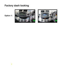 10 Inch Facia FATOYOTARAV42006201210 Fascia Dash Plate Panel Compatible With Toyota Rav4 2006-2012