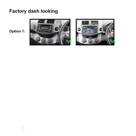 9 Inch Facia F9TY65 Fascia Dash Plate Panel Compatible With Toyota Rav4 2006-2012