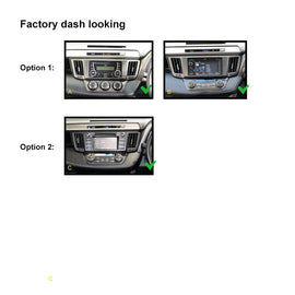 9 Inch Facia F9TY66 Fascia Dash Plate Panel Compatible With Toyota Rav4 2013-2018